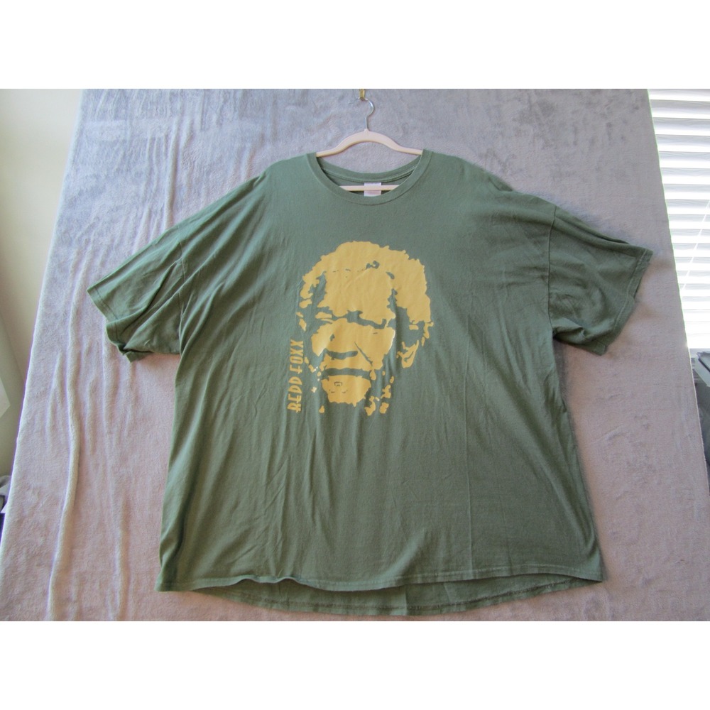 Gildan Redd Foxx T Shirt Mens 4XL Green Graphic Print‎ Ultra Cotton Comedy Tee